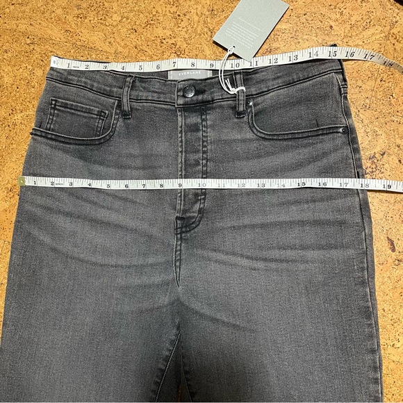 Everlane Wm’s High Rise Cigarette Buttonfly Jean In Washed Black NWT Sz 32 - Picture 11 of 14